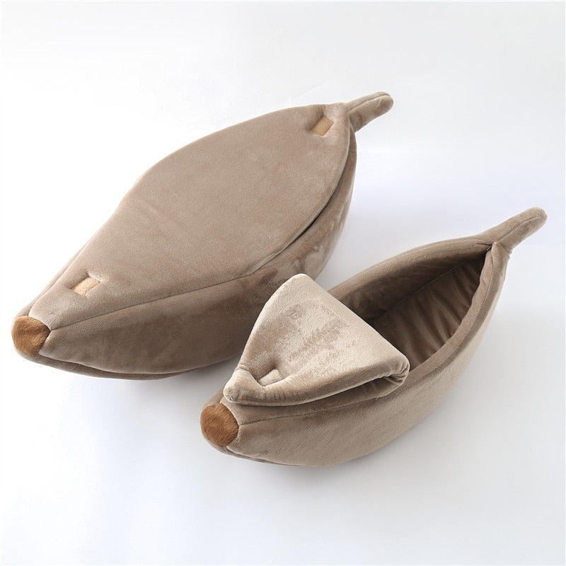 Banana Cat Bed House for Cozy Indoor Cat Naps