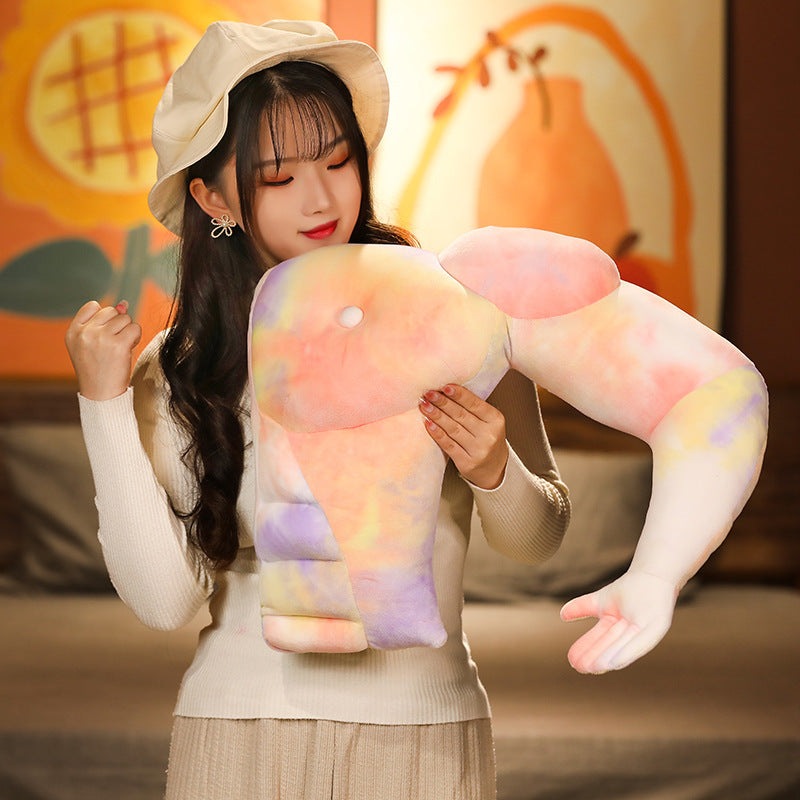 Oversized Muscle Arm Pillow for Playful Cuddling Comfort