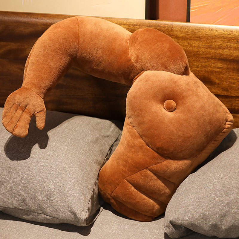 Oversized Muscle Arm Pillow for Playful Cuddling Comfort