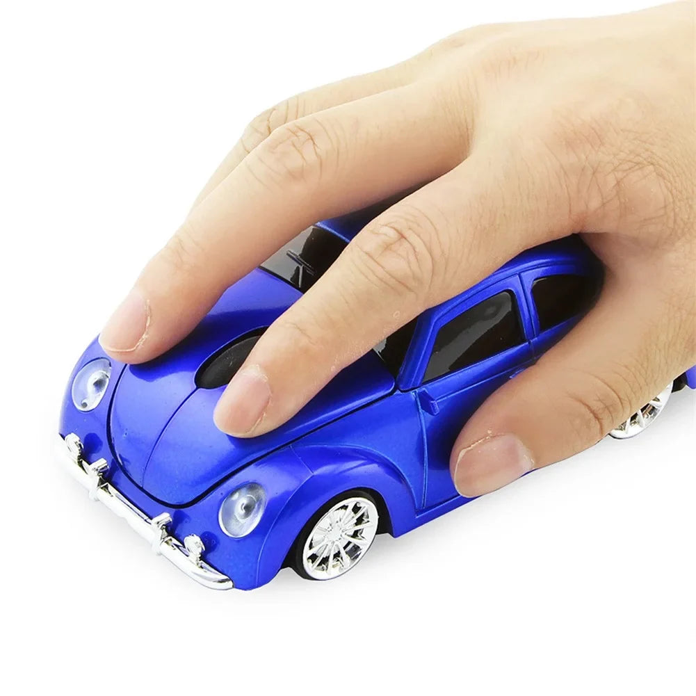 Beetle Car Shape Wireless Mouse for PC and Laptop