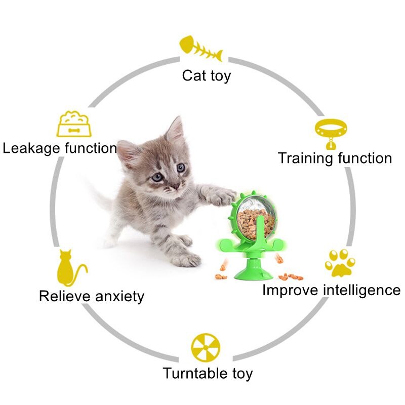 Interactive Cat Treat Dispenser for Boredom Relief