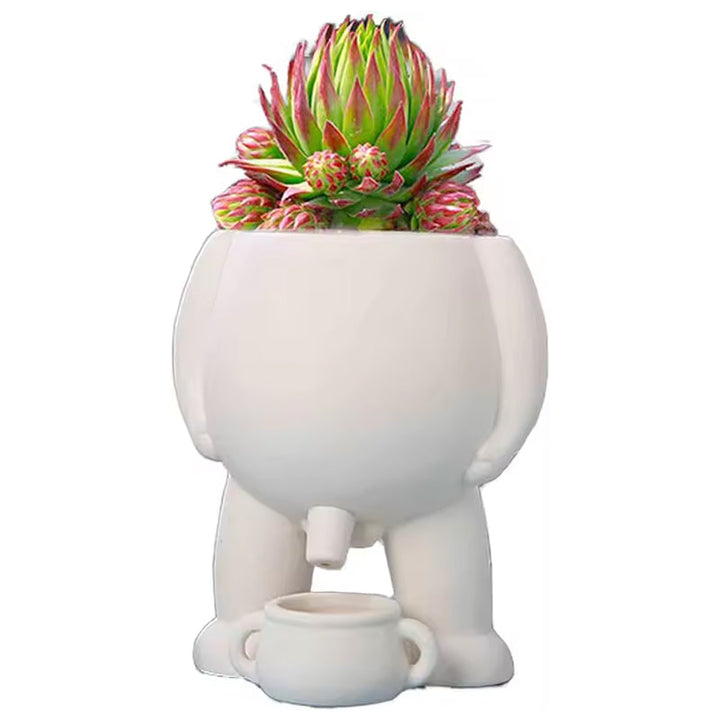 Funny Peeing Vase Planter for Playful Home Decor Gift
