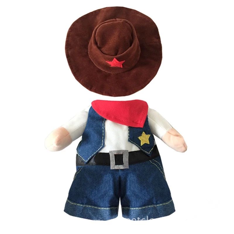 Pet Cowboy Costume Set for Funny Western Party Photos