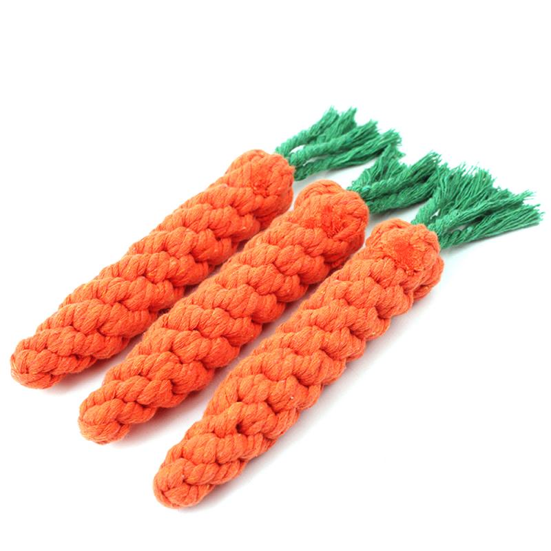 Carrot Rope Dog Toy for Chewing, Tugging & Playtime