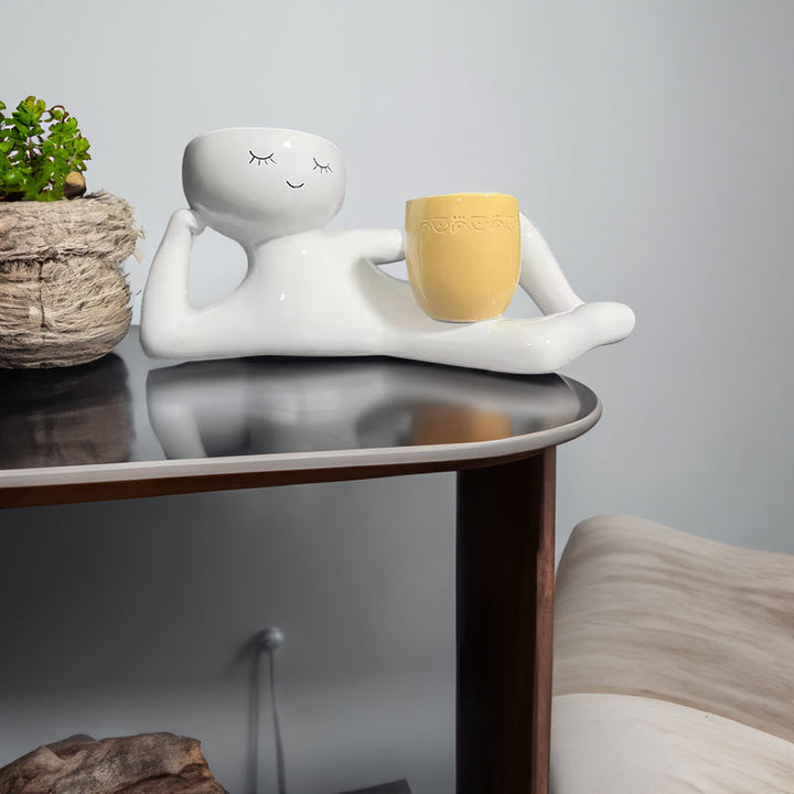 Funny Resin Succulent Planter: Playful Dual-Pot Decor