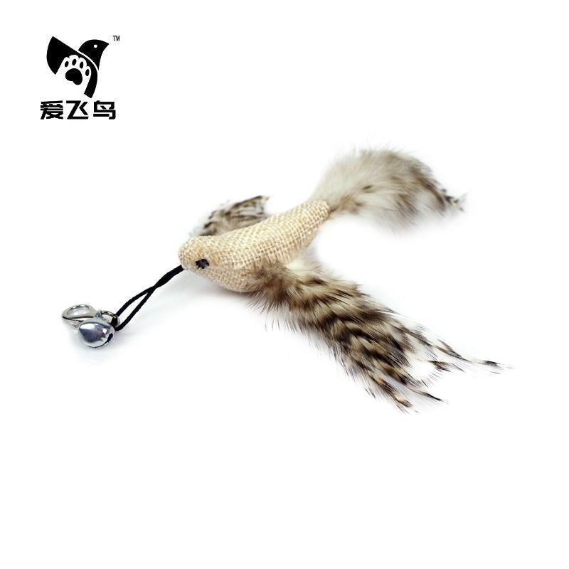 Interactive Bird Cat Toy With Suction Cup Play Base