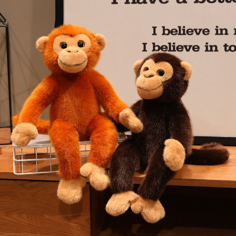 Long-Armed Monkey Plush Set – 3 Playful Friends