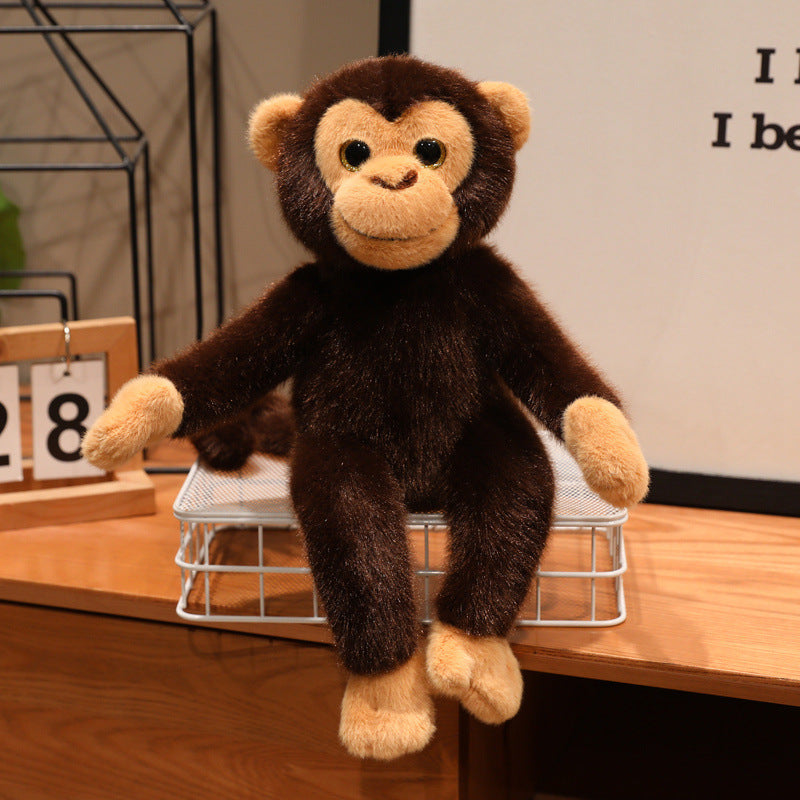 Long-Armed Monkey Plush Set – 3 Playful Friends