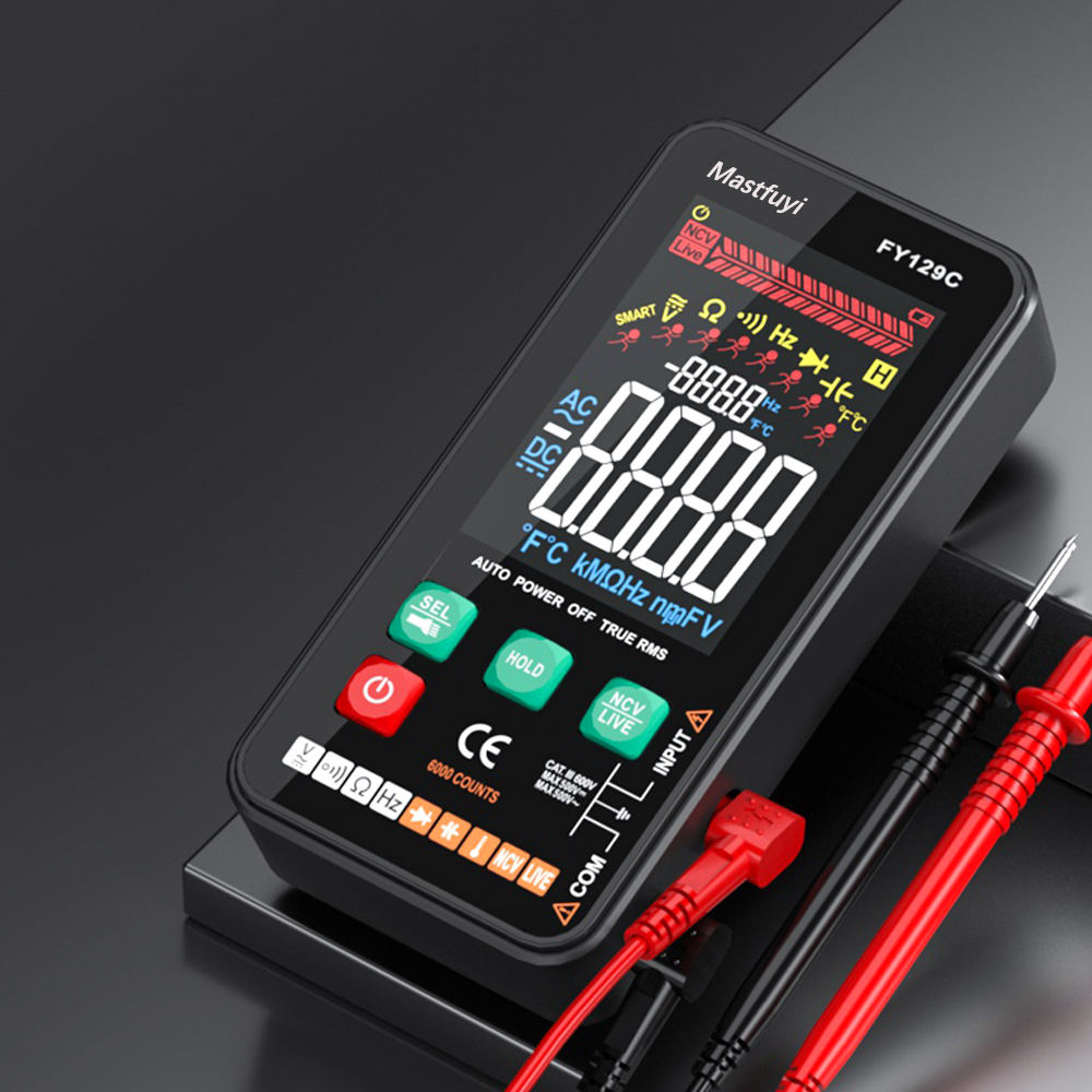 Digital Multimeter Auto Range with Large Color Screen