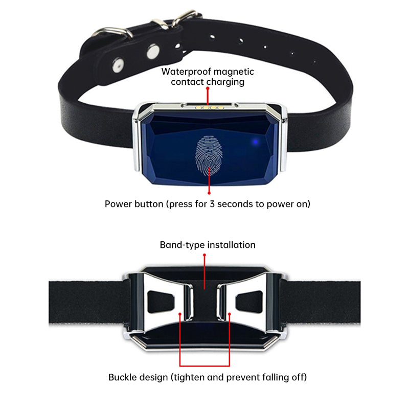 Pet Tracker Collar — Waterproof Anti-Loss Protection