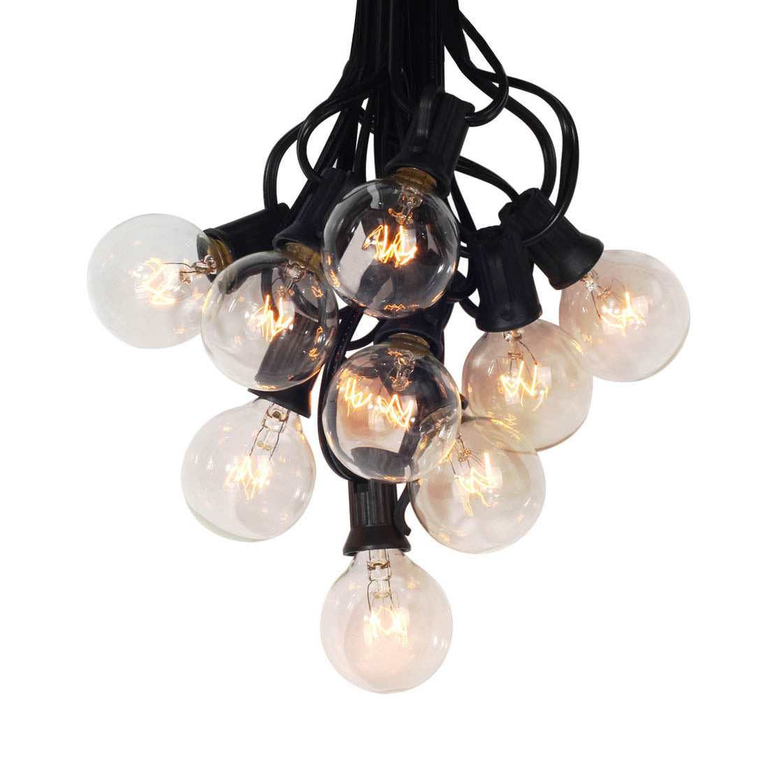 Outdoor G40 String Lights: Waterproof Warm Tungsten Glow