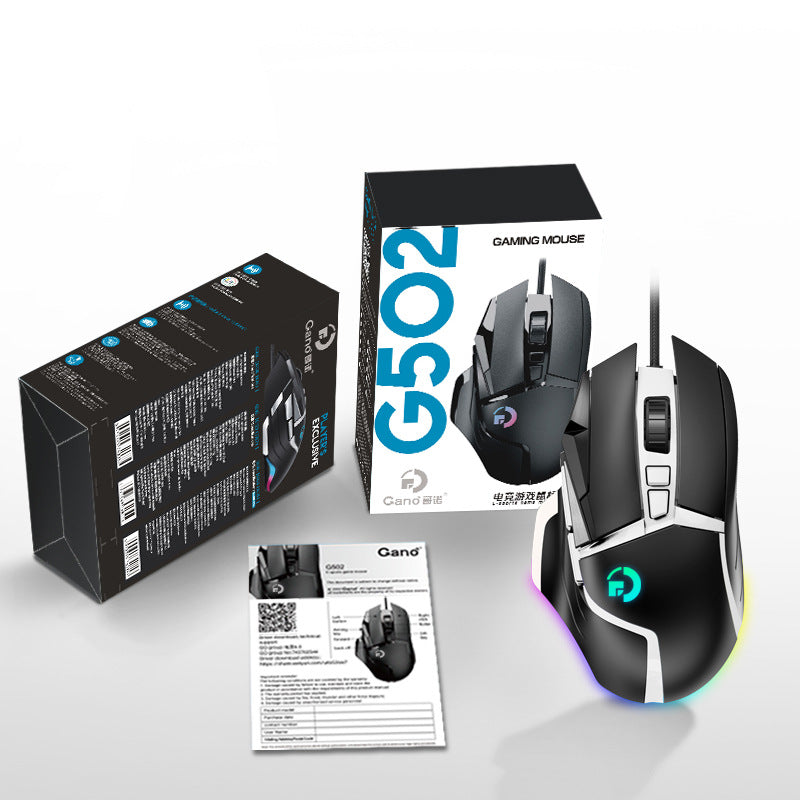 Wireless RGB Gaming Mouse with 2.4G Receiver and Wired Mode
