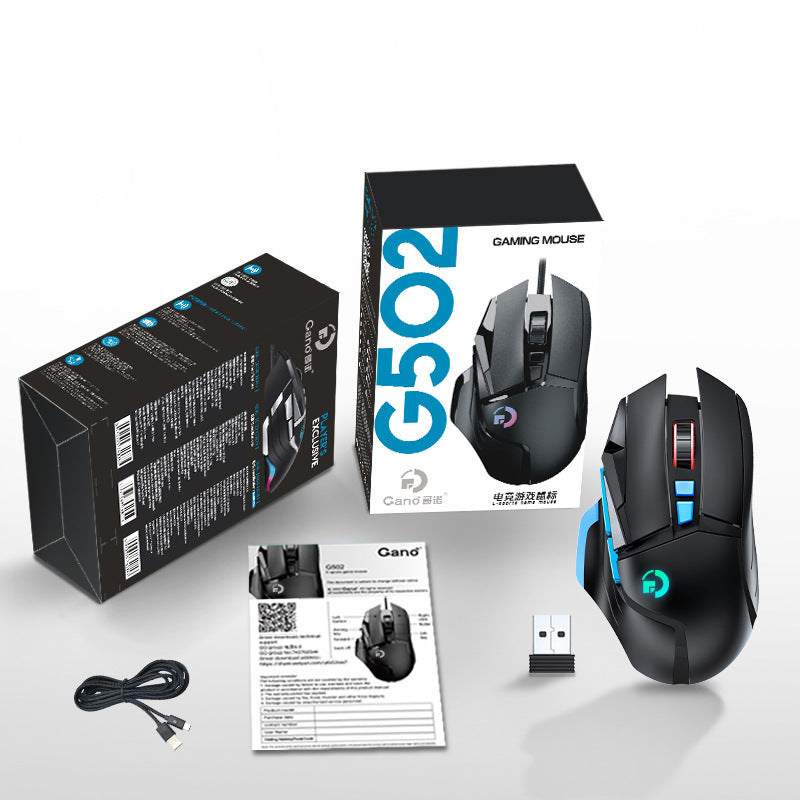 Wireless RGB Gaming Mouse with 2.4G Receiver and Wired Mode