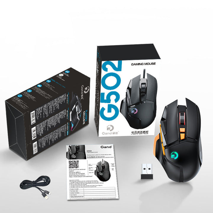 Wireless RGB Gaming Mouse with 2.4G Receiver and Wired Mode