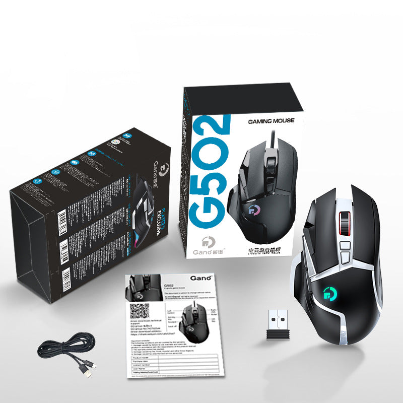Wireless RGB Gaming Mouse with 2.4G Receiver and Wired Mode