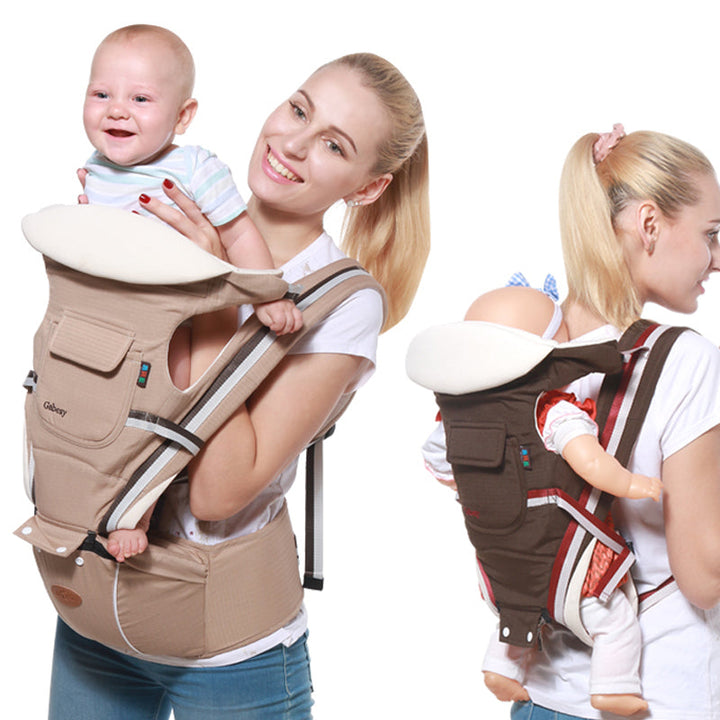 Ergonomic Baby Carrier With Hip Seat for Hands-Free Comfort