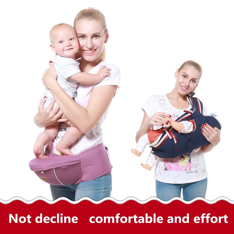 Ergonomic Baby Carrier With Hip Seat for Hands-Free Comfort