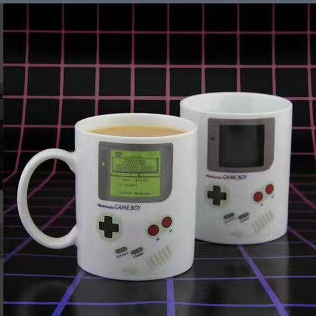 Game Boy Color Changing Mug: Hot Drink Reveals Retro Design