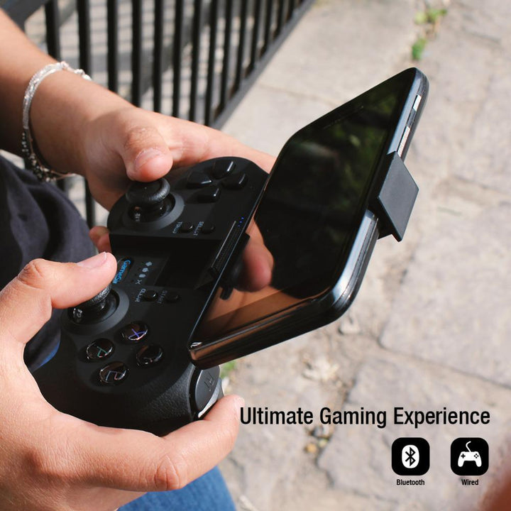 Bluetooth Gamepad for Android & PC with Phone Clamp