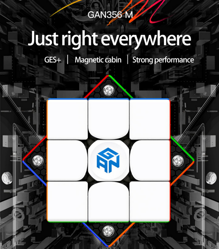 GAN 356M Magnetic 3x3 Cube for Smoother Speed Solves