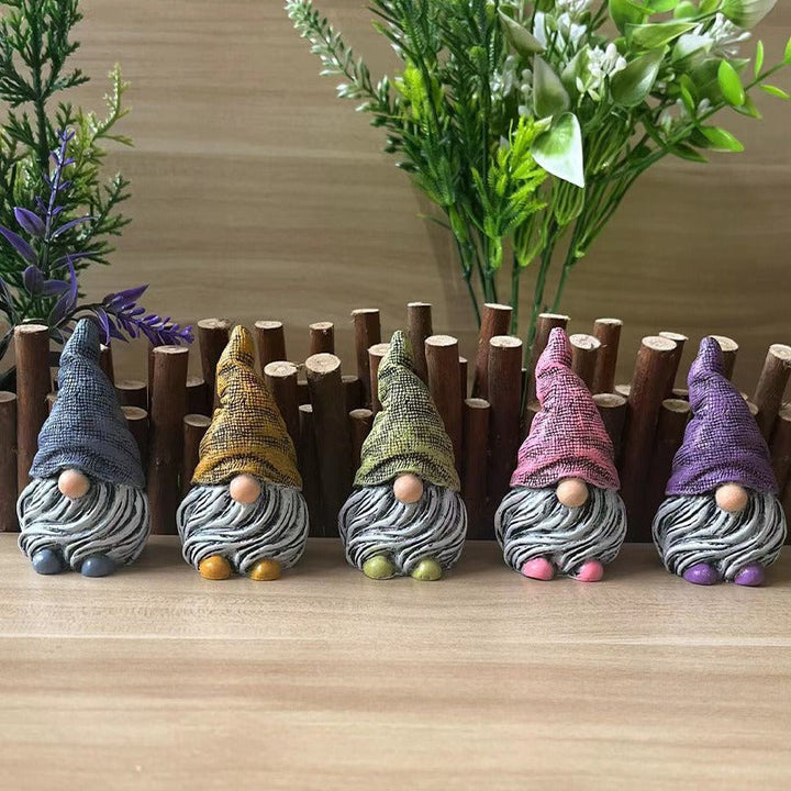 Garden Gnome Sculpture Decor for Colorful Displays