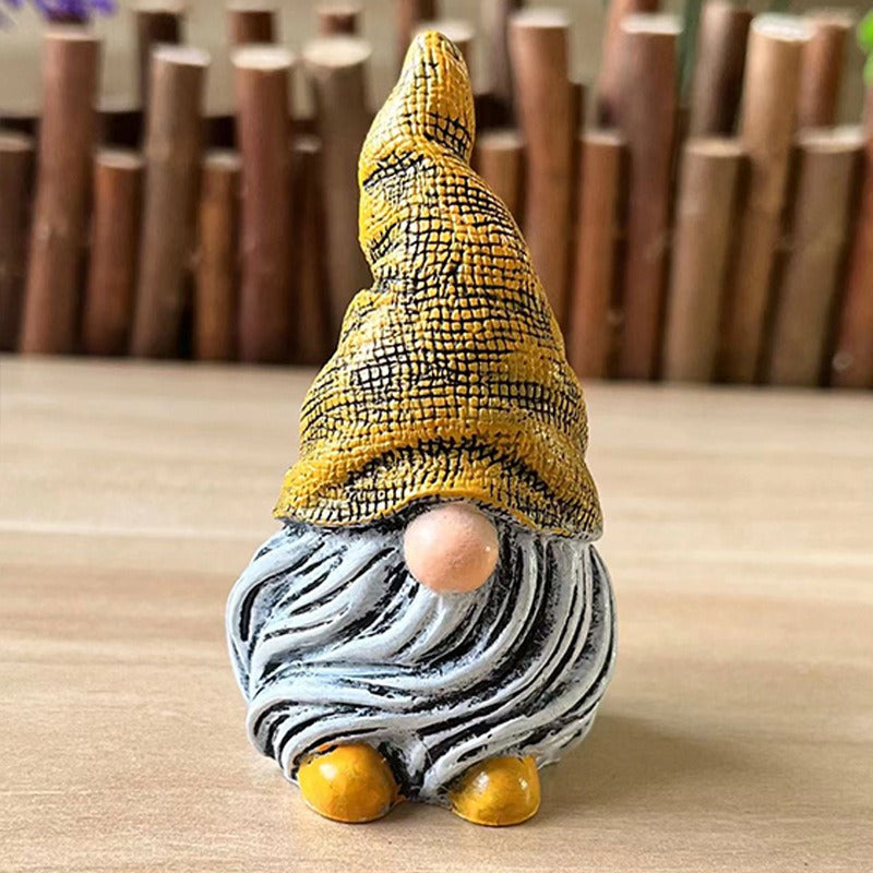 Garden Gnome Sculpture Decor for Colorful Displays