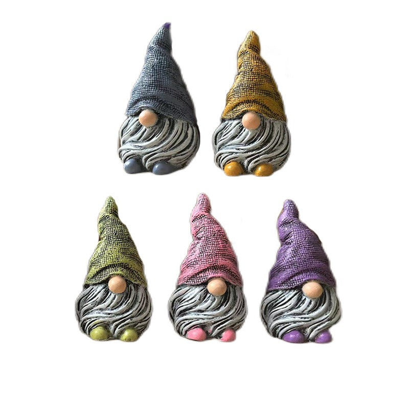 Garden Gnome Sculpture Decor for Colorful Displays