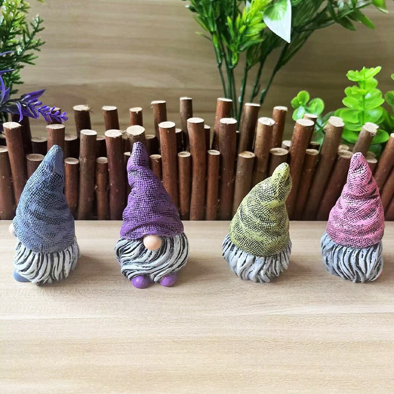 Garden Gnome Sculpture Decor for Colorful Displays