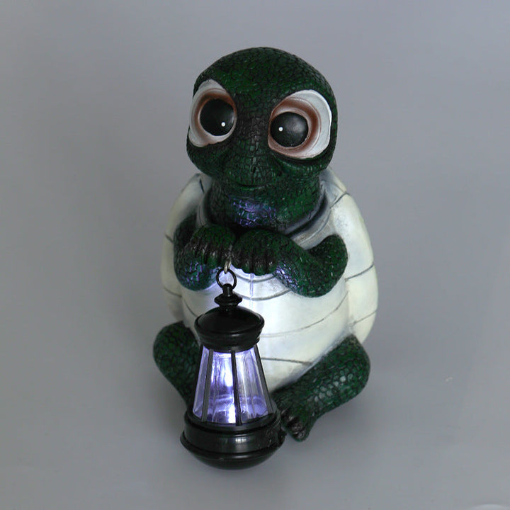 Garden Turtle Lantern Ornament for Whimsical Decor