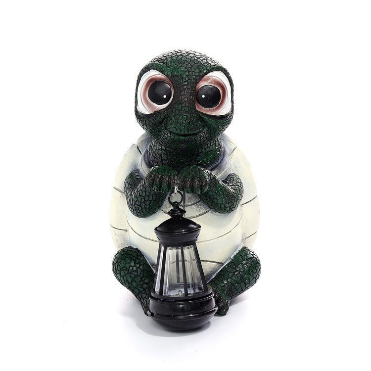 Garden Turtle Lantern Ornament for Whimsical Decor