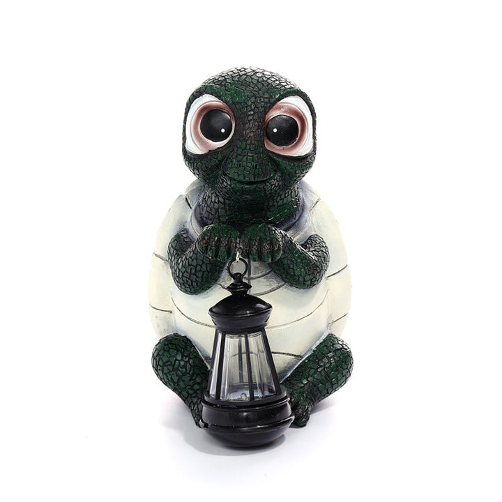 Garden Turtle Lantern Ornament for Whimsical Decor