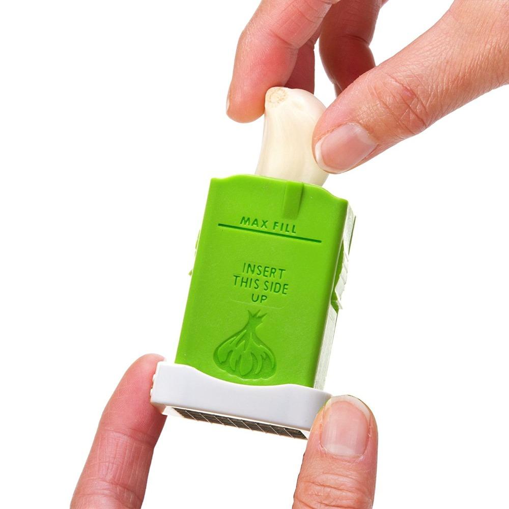 Garlic Press Cube Cutter: Mince Garlic Without Peeling