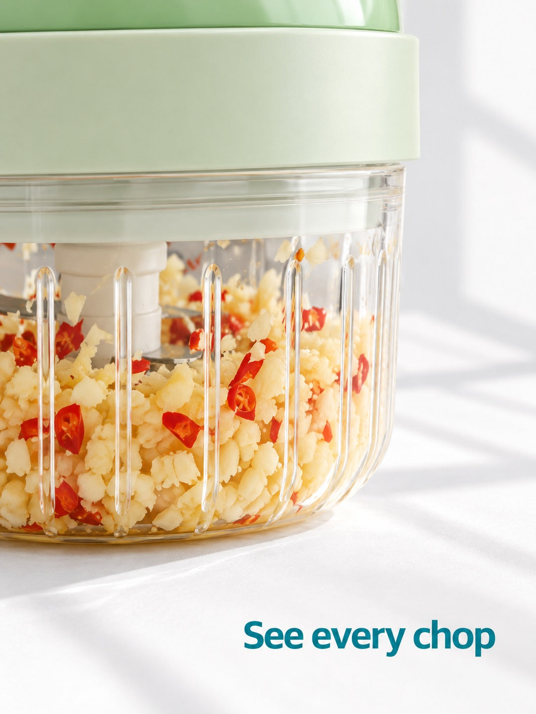 Cordless Electric Garlic Chopper and Vegetable Slicer