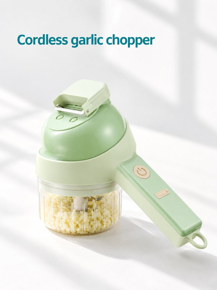Cordless Electric Garlic Chopper and Vegetable Slicer