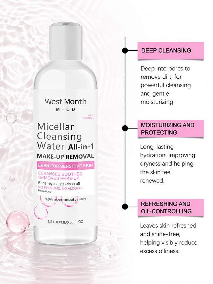 Gentle Makeup Remover for Sensitive Skin — West&Month