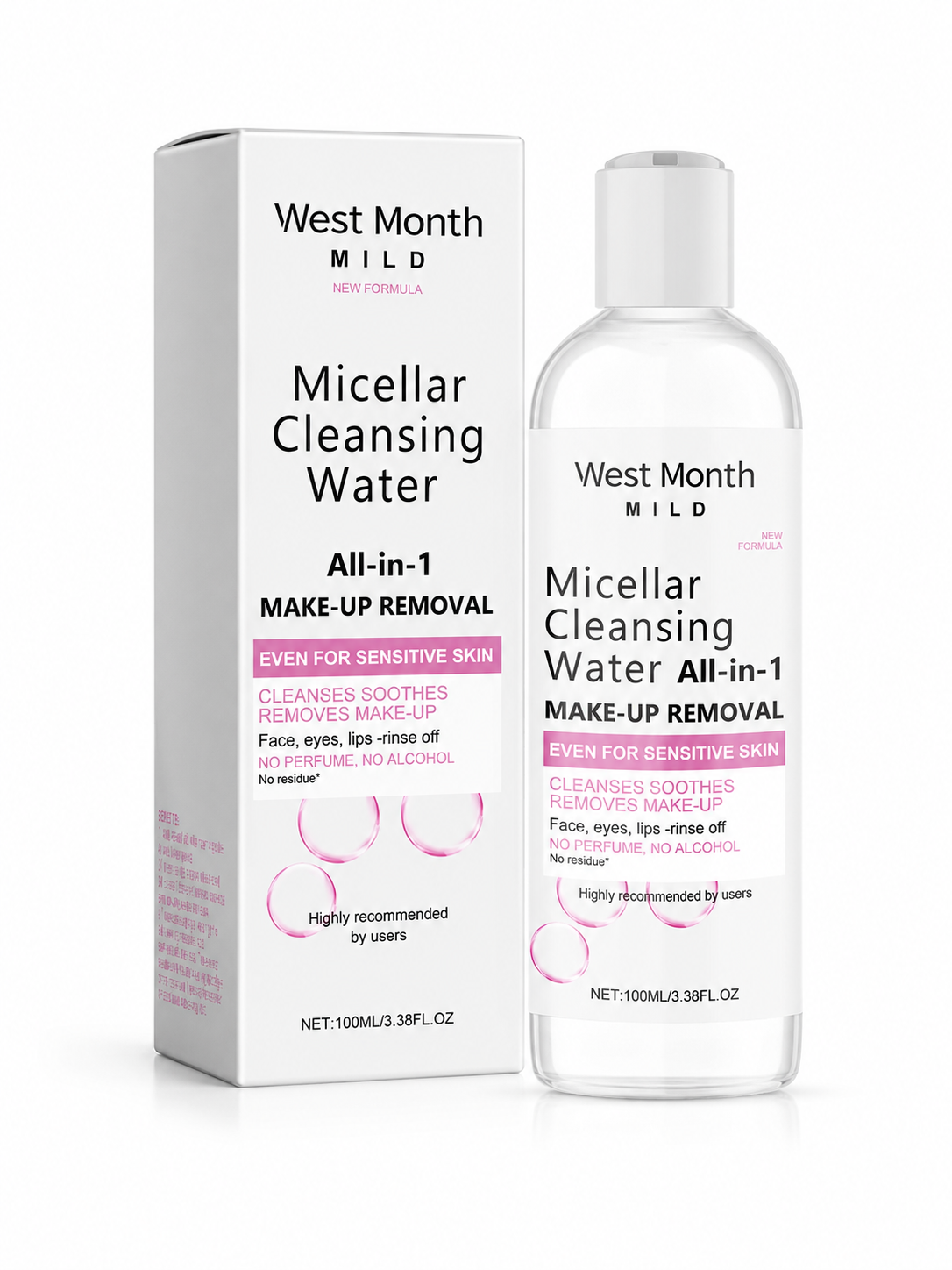Gentle Makeup Remover for Sensitive Skin — West&Month