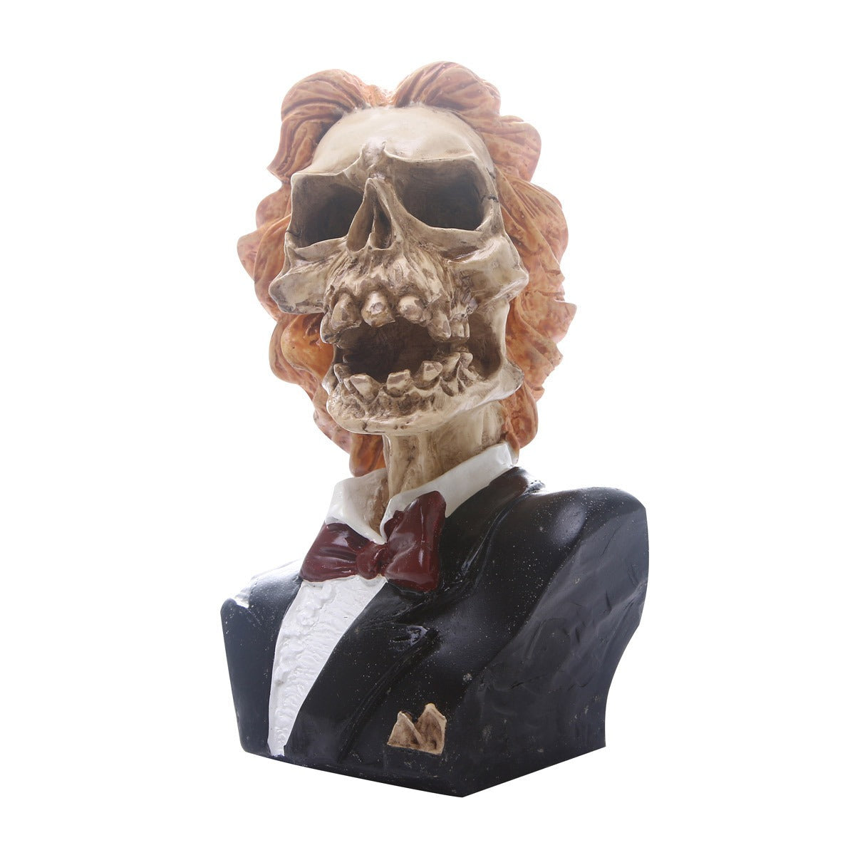 Gentleman's Skull Decor Ornament – Gothic Tuxedo Bust