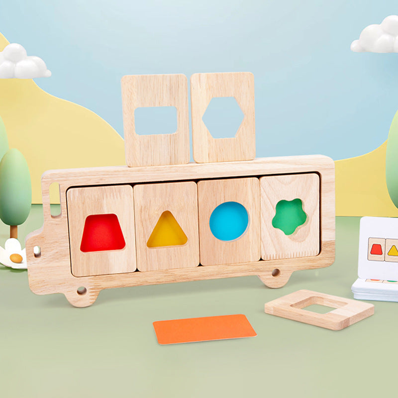 Wooden Shape Matching Puzzle Toy for Early Learning