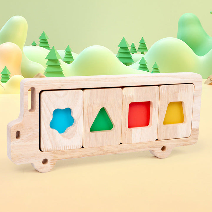 Wooden Shape Matching Puzzle Toy for Early Learning