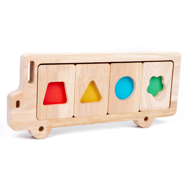 Wooden Shape Matching Puzzle Toy for Early Learning