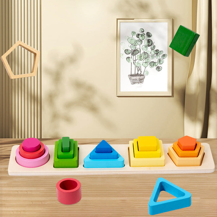 Shape Matching Toy for Screen-Free Early Learning Play