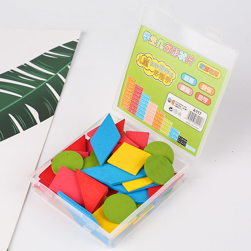 Geometry Learning Toy: 50-Piece Shape Puzzle Set for Kids