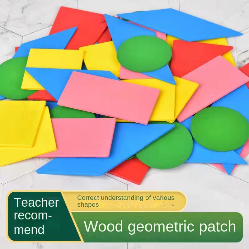 Geometry Learning Toy: 50-Piece Shape Puzzle Set for Kids
