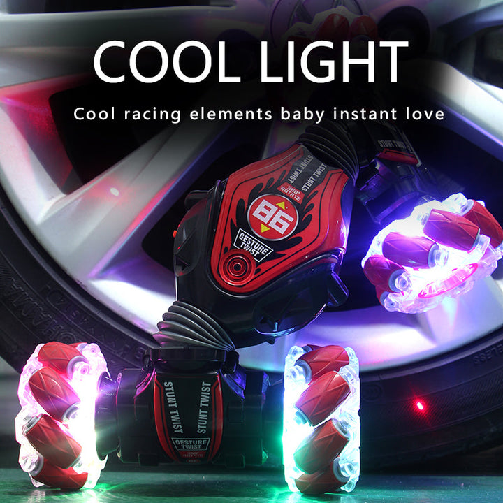 Gesture Control Stunt Car with LED Drift Wheels Toy