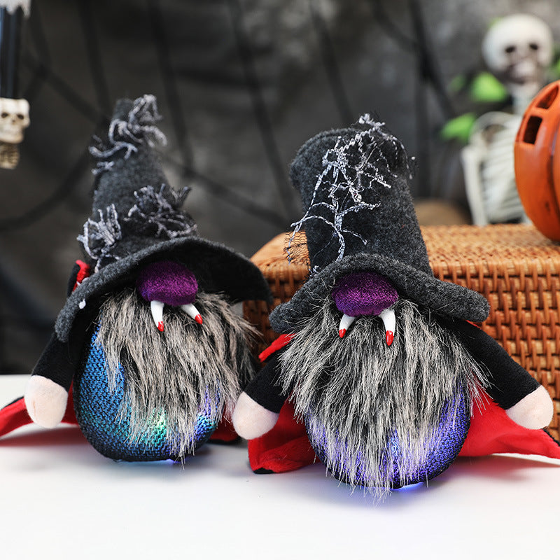 Glowing Vampire Wizard Decorations for Halloween Display