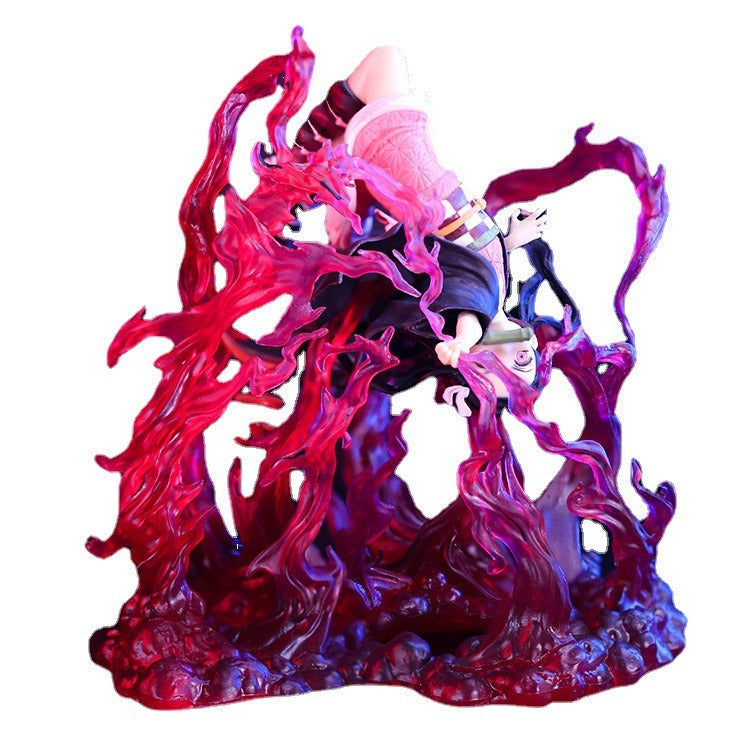 Anime Blood Technique Statue for Dramatic Shelf Displays