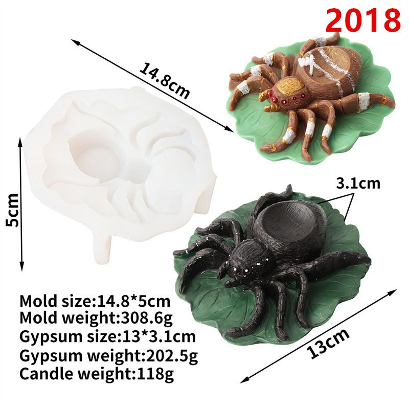 Spider Candle Mold for Gothic DIY Decor and Crafts