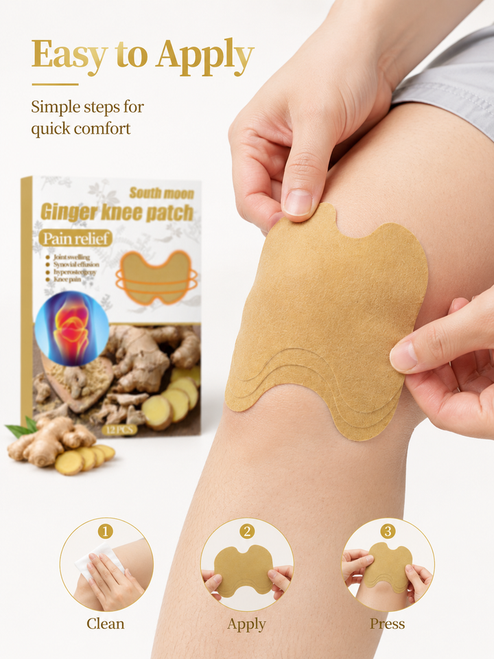 Ginger Knee Patch — Natural Heat Therapy for Pain Relief