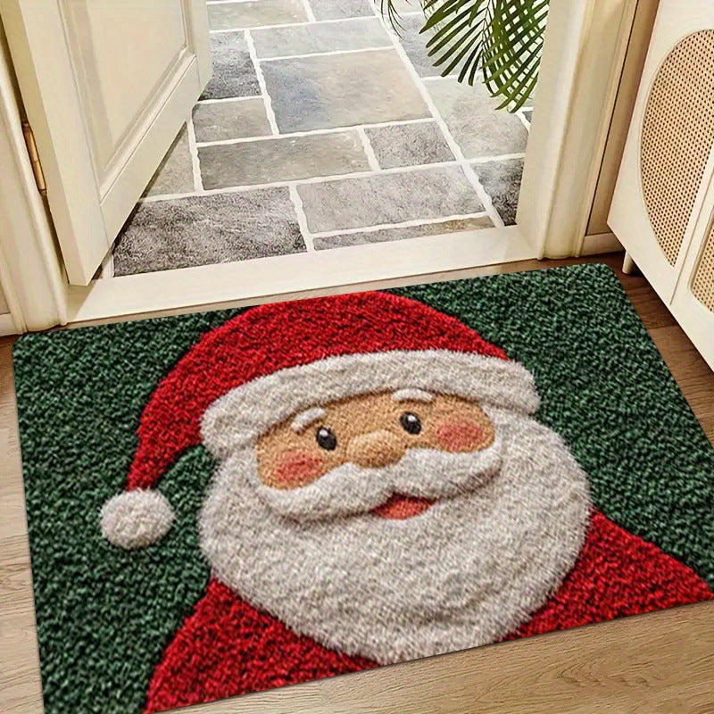 Gingerbread Reindeer Welcome Mat, Non-Slip Christmas
