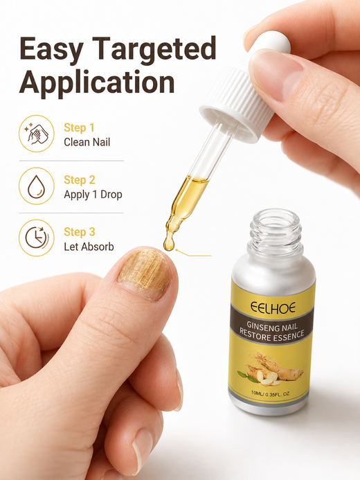 Ginseng Nail Repair Essence — Brighten & Strengthen Damaged Nails